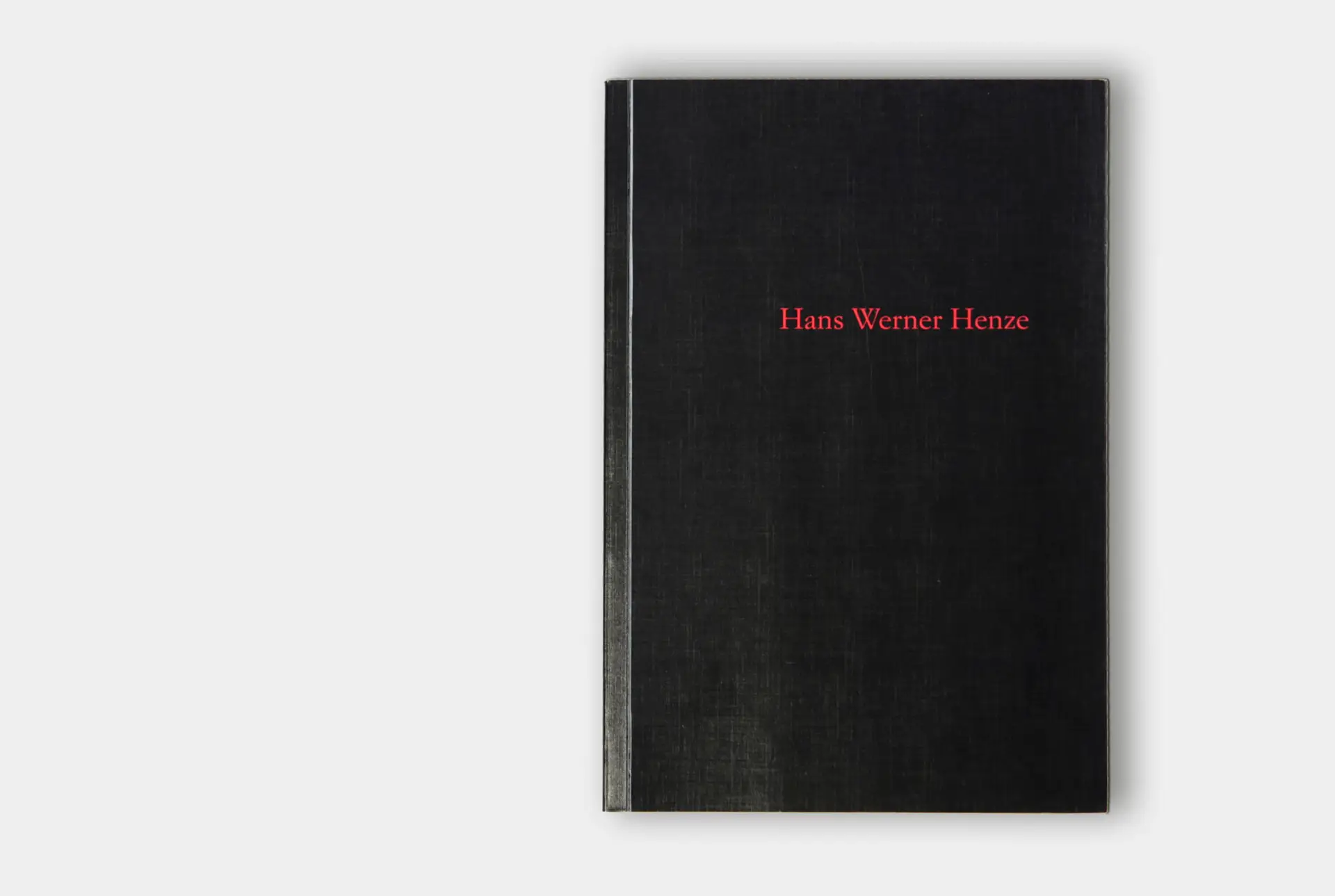 Cover Buch Werkverzeichnis Hans Werner Henze im Schott-Verlag Mainz