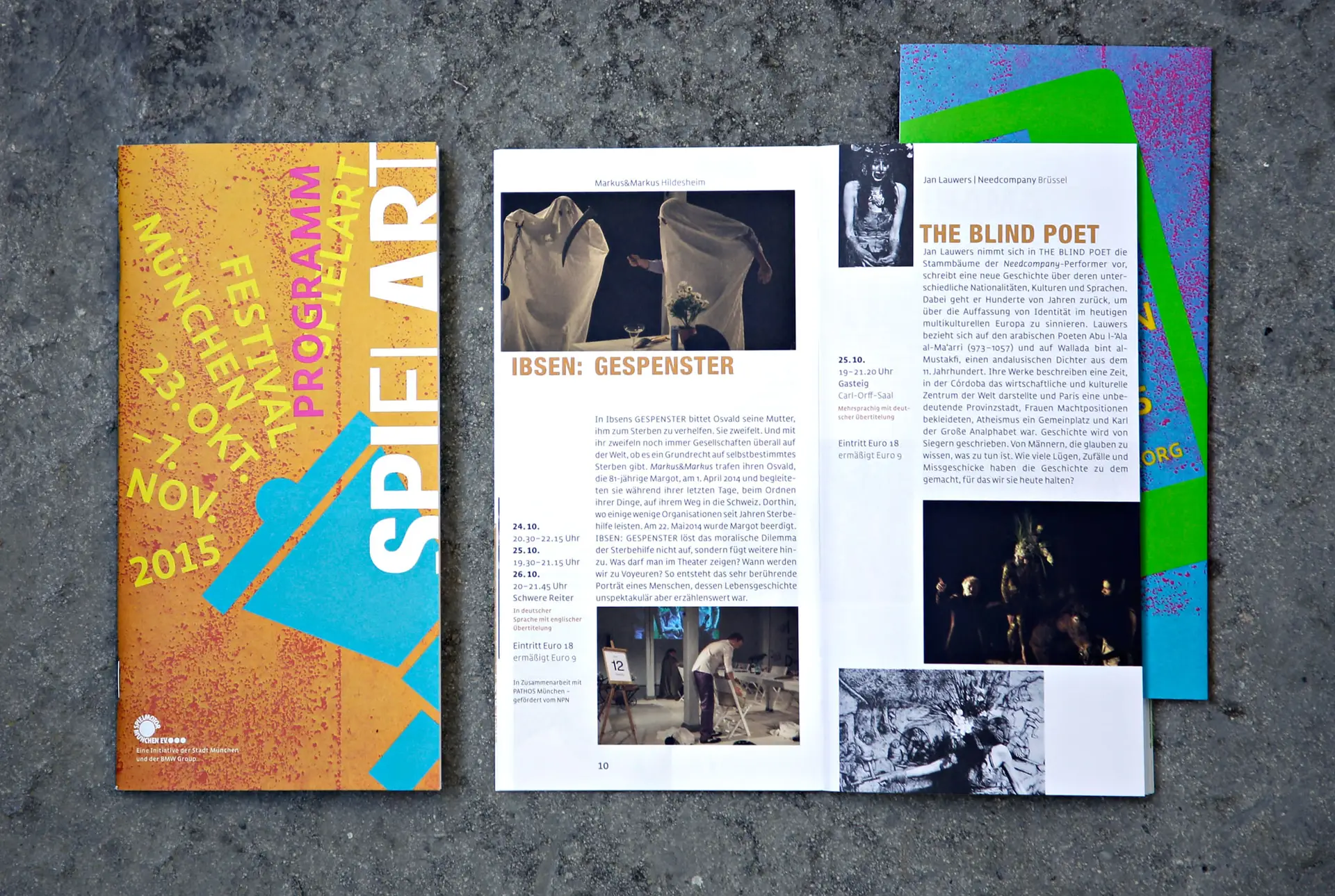Programmheft spielart 2015 theaterfestival Münchenr