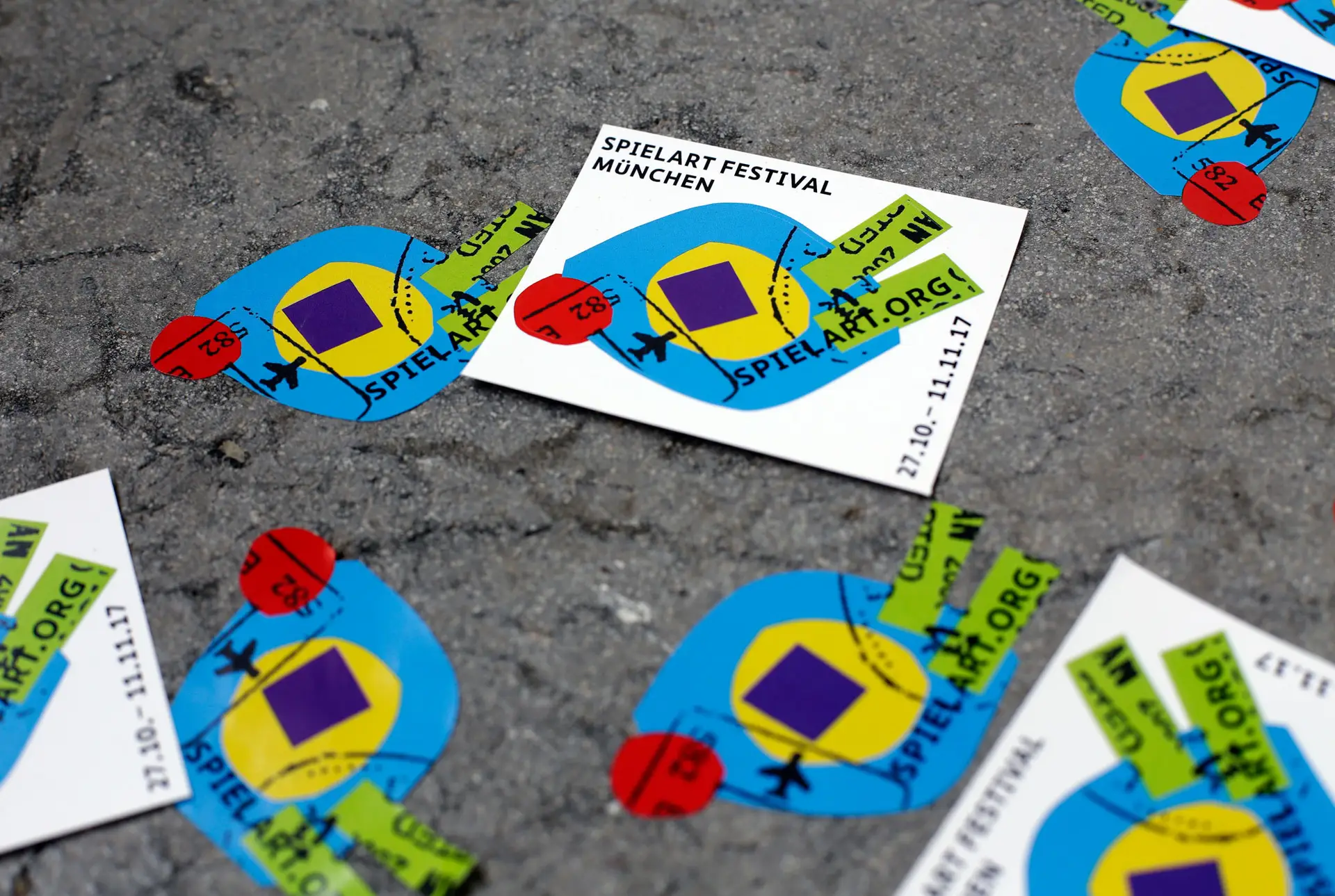 Aufklebern spielart 2017 theaterfestival München