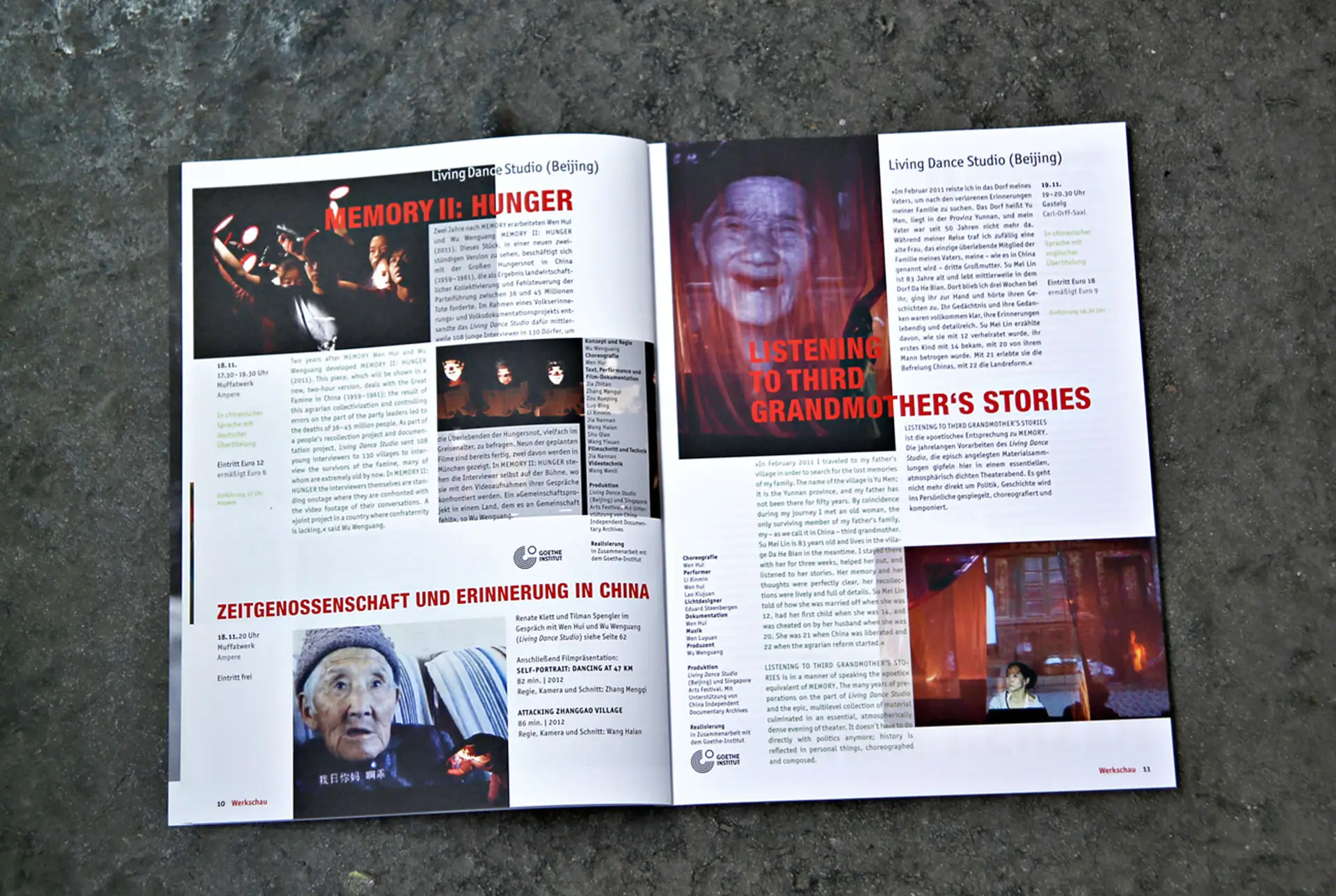 Innenseite Program magazin corporatedesign spielart theaterfestival München 2013
