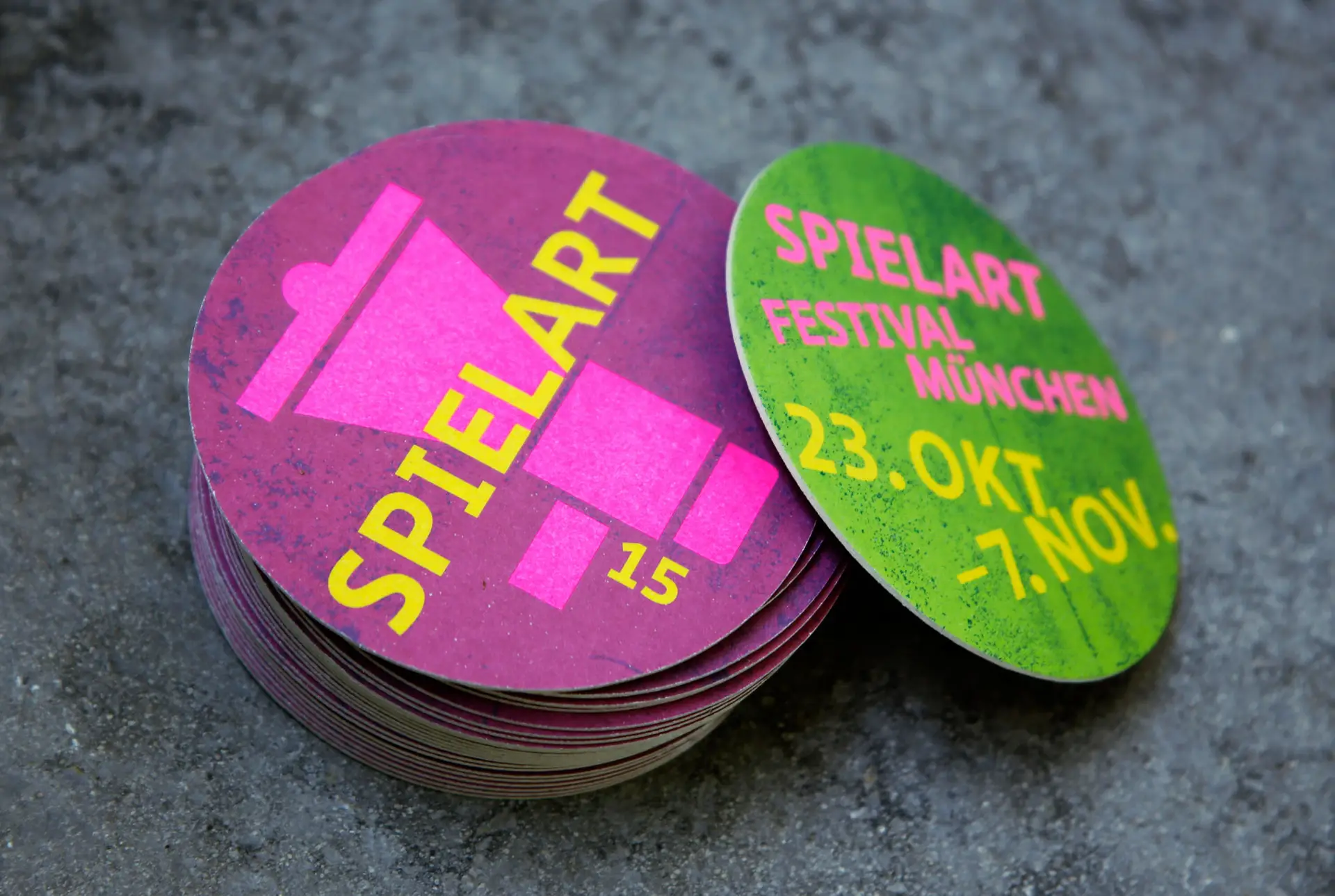 Bierdeckel corporatedesign spielart theaterfestival München 2015