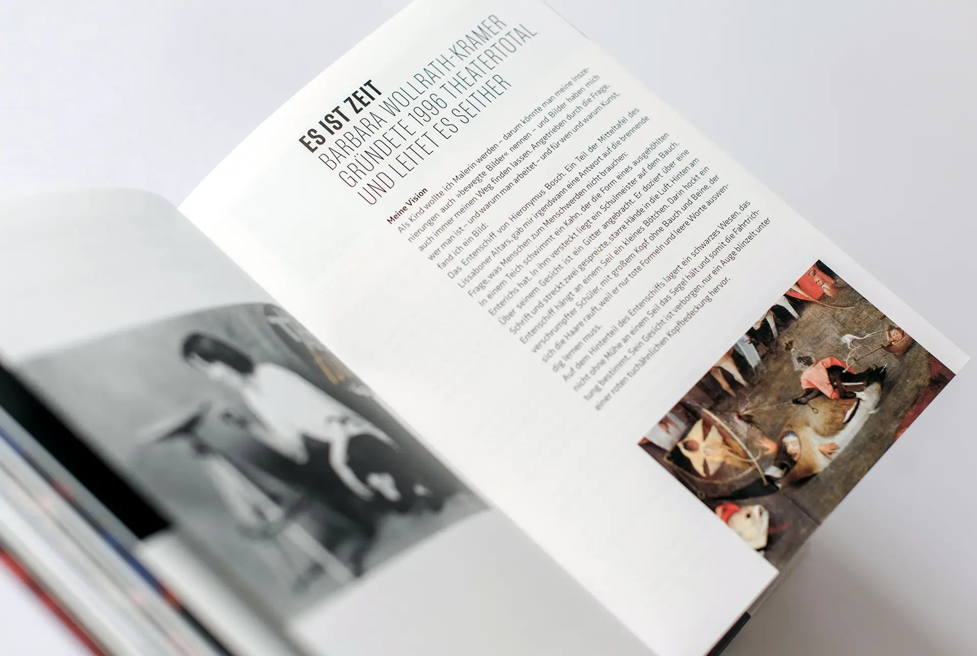 Buchinnenseite 25-Jahre theatertotal bochum editorialdesign