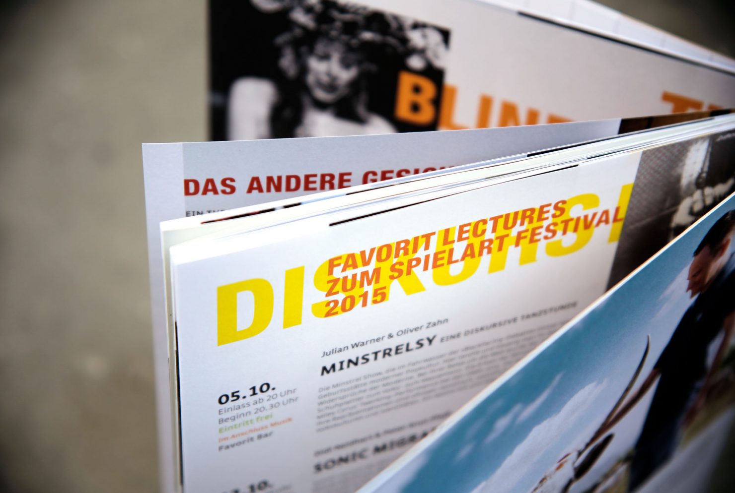 Programm Magazin corporatedesign spielart theaterfestival München 2015